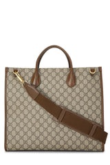 Gucci Coated Canvas Interlocking GG Medium Tote Handbag