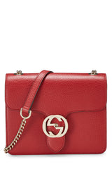 Gucci Leather Interlocking Crossbody Handbag