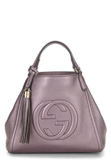 GUCCI Purple Leather Soho Convertible Shoulder Handbag