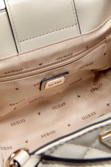 GUESS Juliet Quilted Mini Satchel Handbag