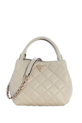 GUESS Juliet Quilted Mini Satchel Handbag
