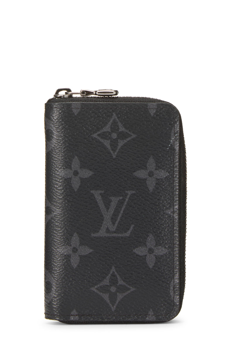 Louis Vuitton Monogram Eclipse Zippy Coin Purse Wallet
