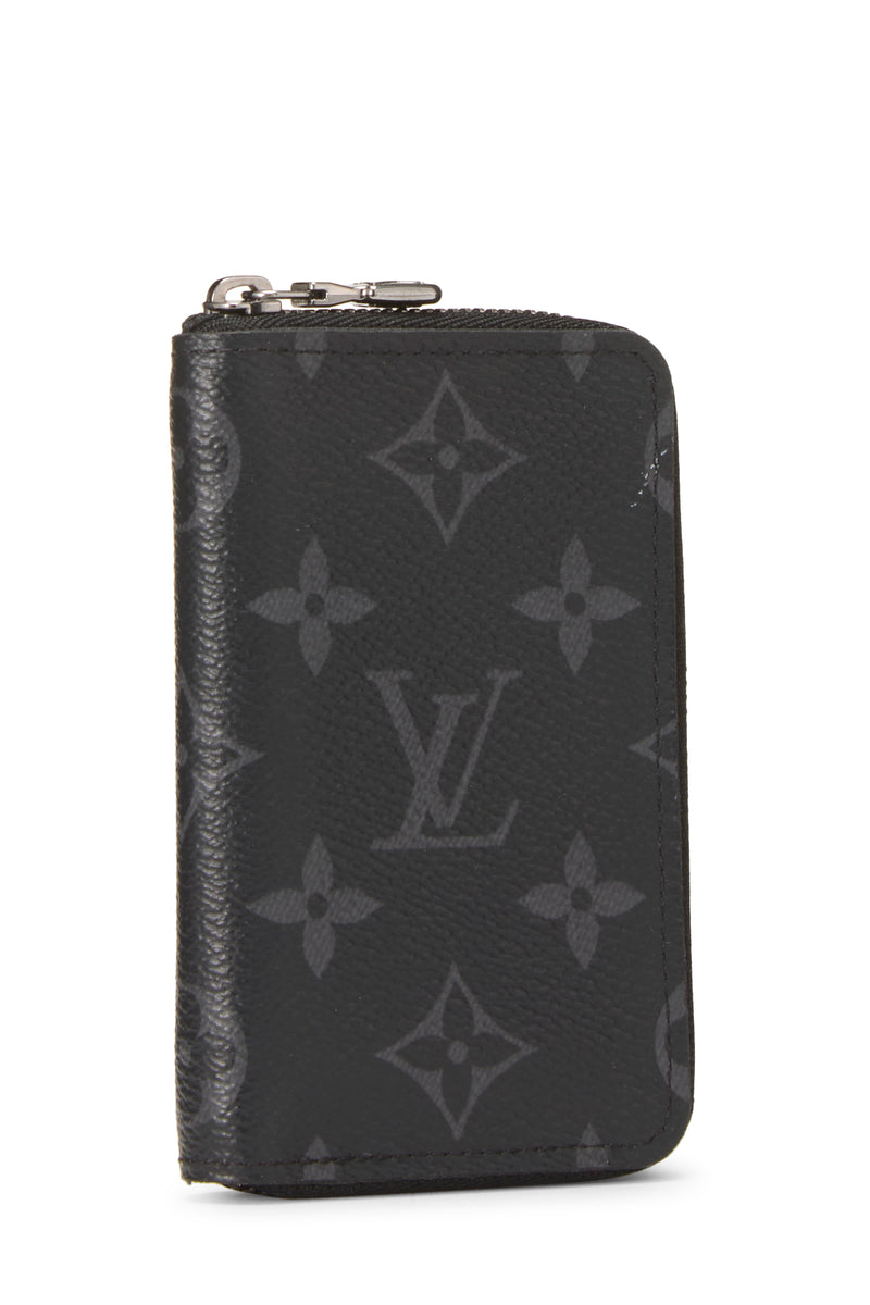 Louis Vuitton Monogram Eclipse Zippy Coin Purse Wallet