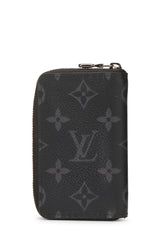Louis Vuitton Monogram Eclipse Zippy Coin Purse Wallet