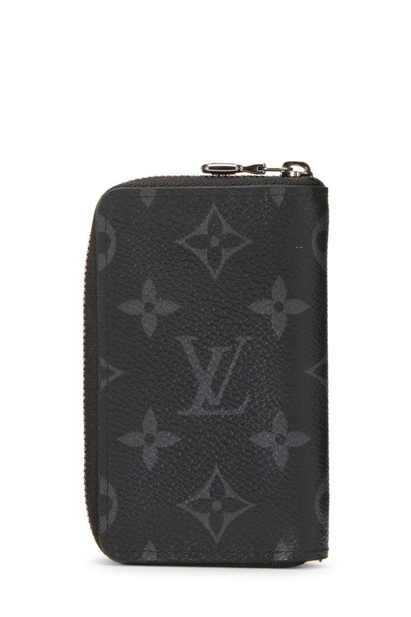 Louis Vuitton Monogram Eclipse Zippy Coin Purse Wallet