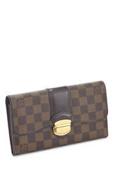 Louis Vuitton Damier Ebene Sistina Wallet