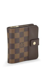 Louis Vuitton Damier Ebene Compact Zip Snap Wallet