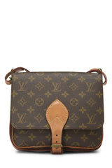 Louis Vuitton Monogram Cartouchiere MM Crossbody Handbag
