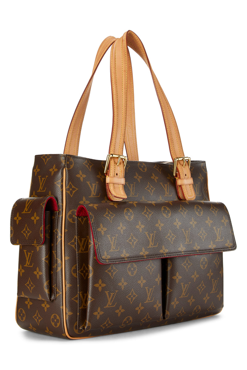 Multipli cité leather handbag Louis Vuitton Brown in Leather  Louis Vuitton Monogram Multiple Cite Tote Bag Brown display picture 1