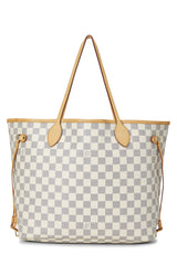 Louis Vuitton Damier Azur Neverfull MM Tote Handbag
