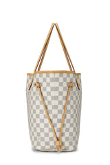Louis Vuitton Damier Azur Neverfull MM Tote Handbag