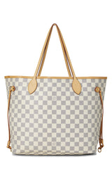 Louis Vuitton Damier Azur Neverfull MM Tote Handbag
