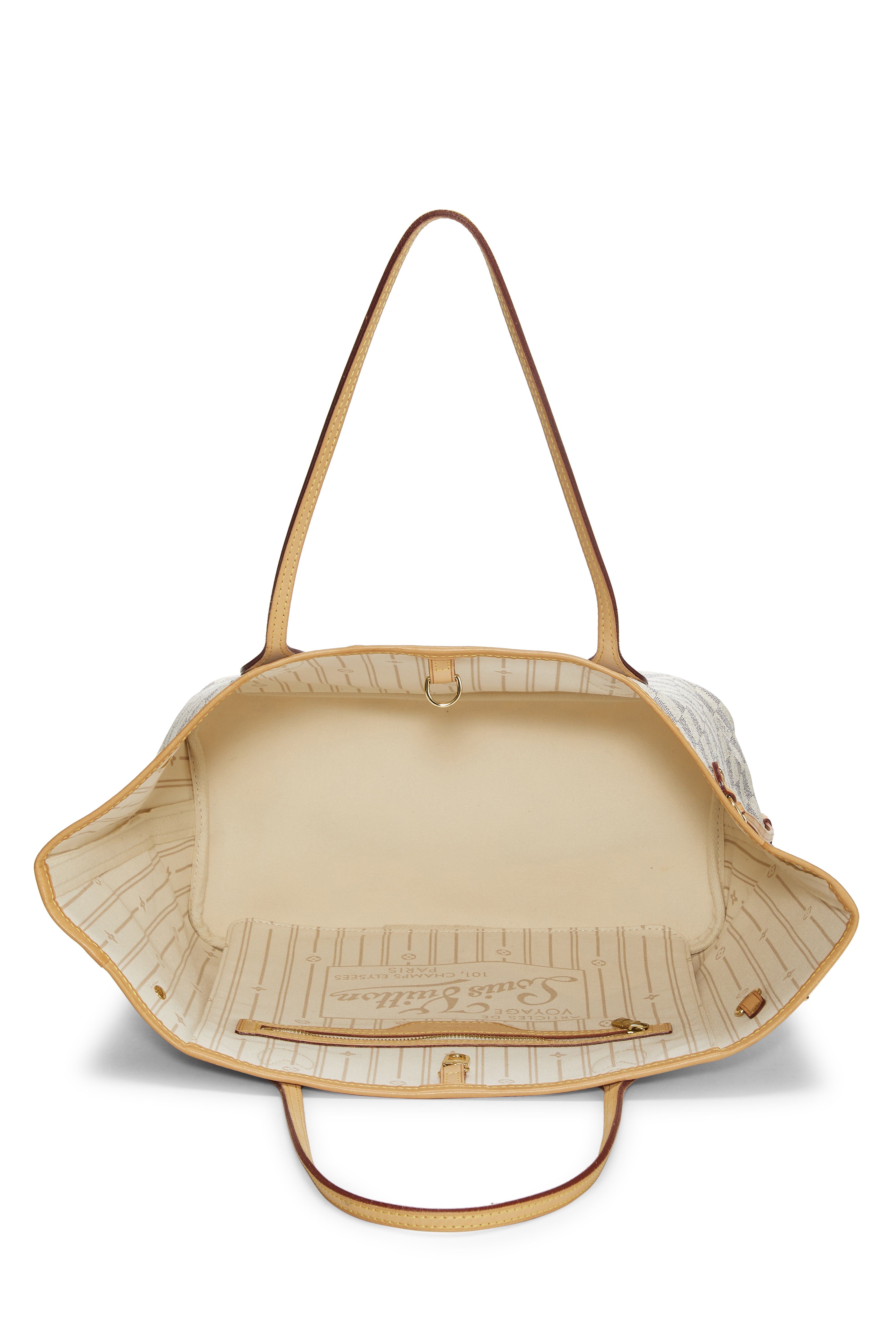 Louis Vuitton Damier Azur Neverfull MM Tote Handbag