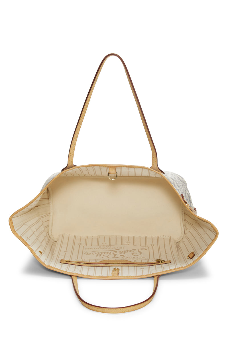 Louis Vuitton Damier Azur Neverfull MM Tote Handbag