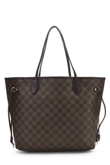 Louis Vuitton Damier Ebene Neverfull MM Tote Handbag