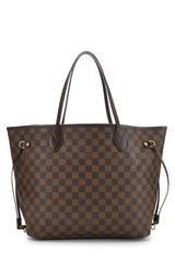 Louis Vuitton Damier Ebene Neverfull MM Tote Handbag