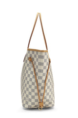 Louis Vuitton Damier Azur Neverfull Tote Handbag