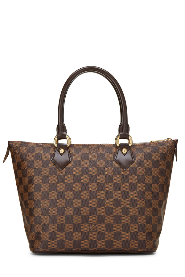 Louis Vuitton Damier Ebene Saleya PM Tote Handbag