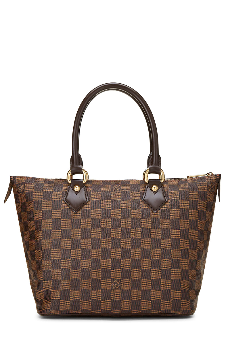 Louis Vuitton Damier Ebene Saleya PM Tote Handbag