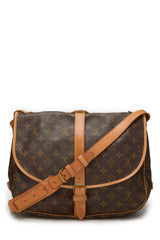 Louis Vuitton Monogram Saumur 35 Messenger Handbag