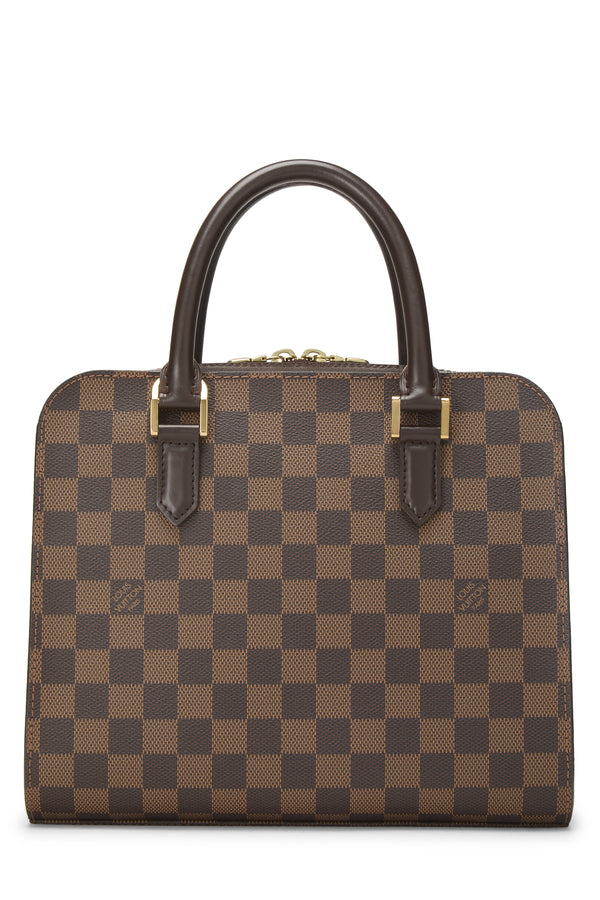Louis Vuitton Damier Ebene Triana Shoulder Handbag