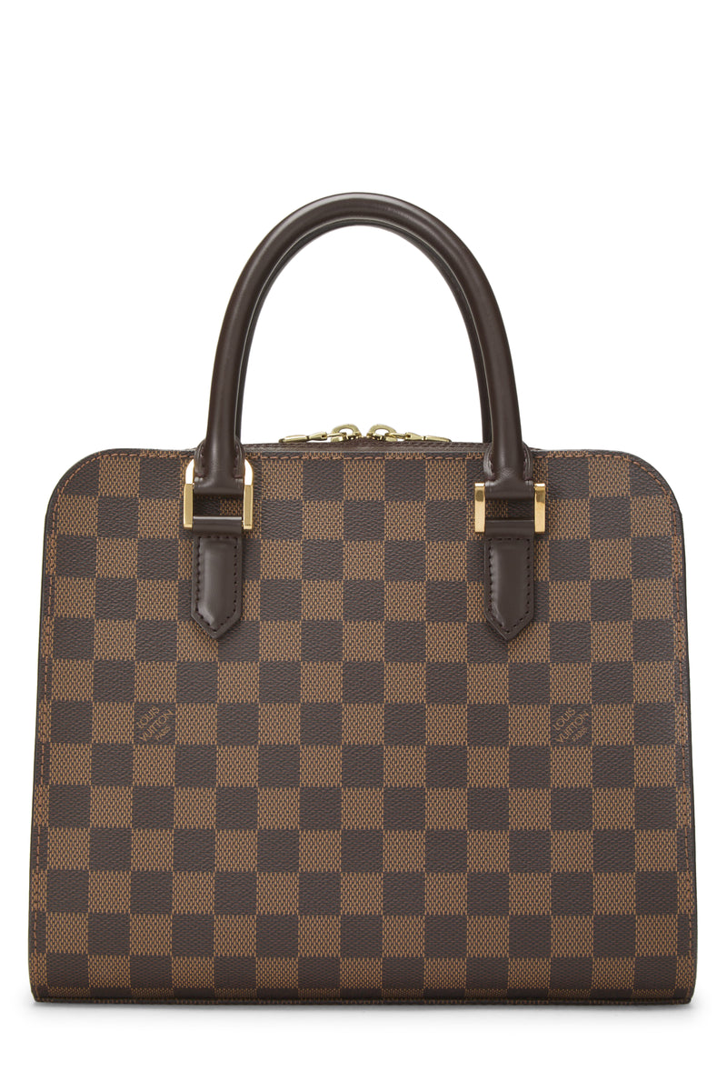 Louis Vuitton Damier Ebene Triana Shoulder Handbag