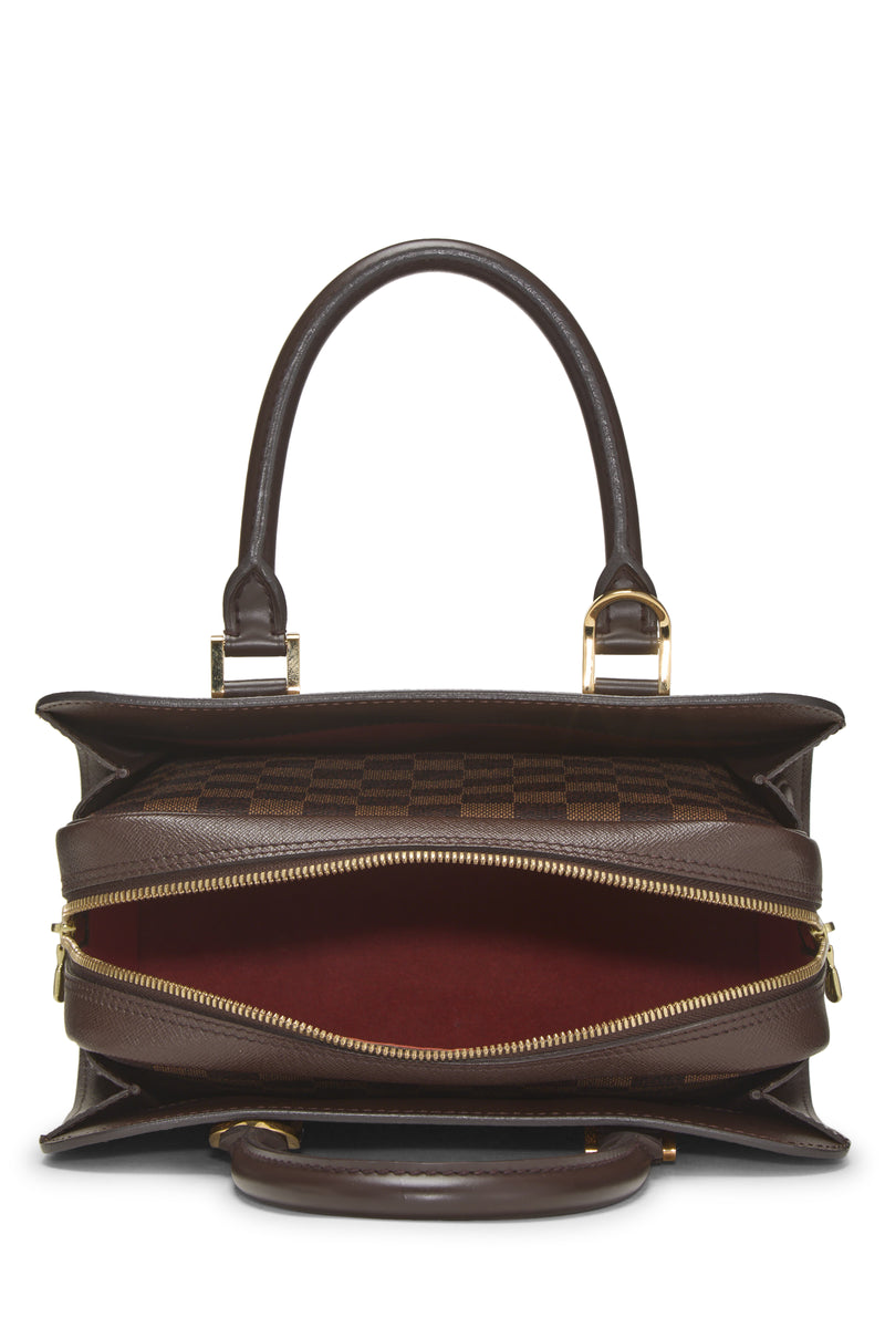 Louis Vuitton Damier Ebene Triana Shoulder Handbag