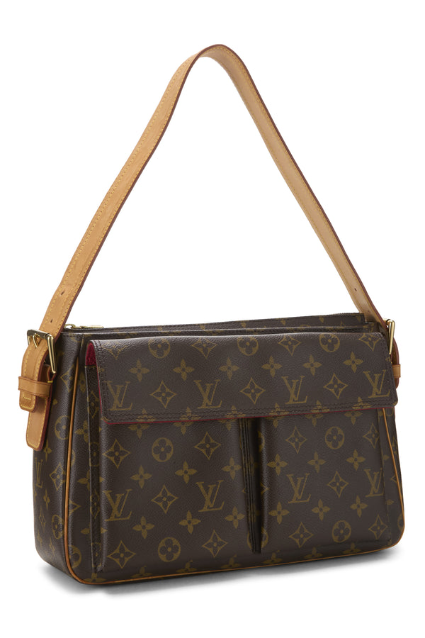 Louis Vuitton Monogram Vivacité GM Shoulder Handbag