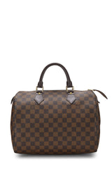 Louis Vuitton Damier Ebene Speedy 30 Tote Handbag