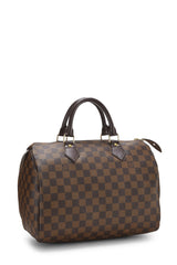 Louis Vuitton Damier Ebene Speedy 30 Tote Handbag