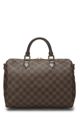 Louis Vuitton Damier Ebene Speedy 30 Tote Handbag