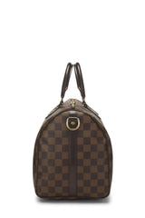 Louis Vuitton Damier Ebene Speedy 30 Tote Handbag