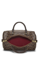 Louis Vuitton Damier Ebene Speedy 30 Tote Handbag