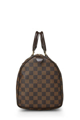 Louis Vuitton Damier Ebene Speedy 35 Tote Handbag