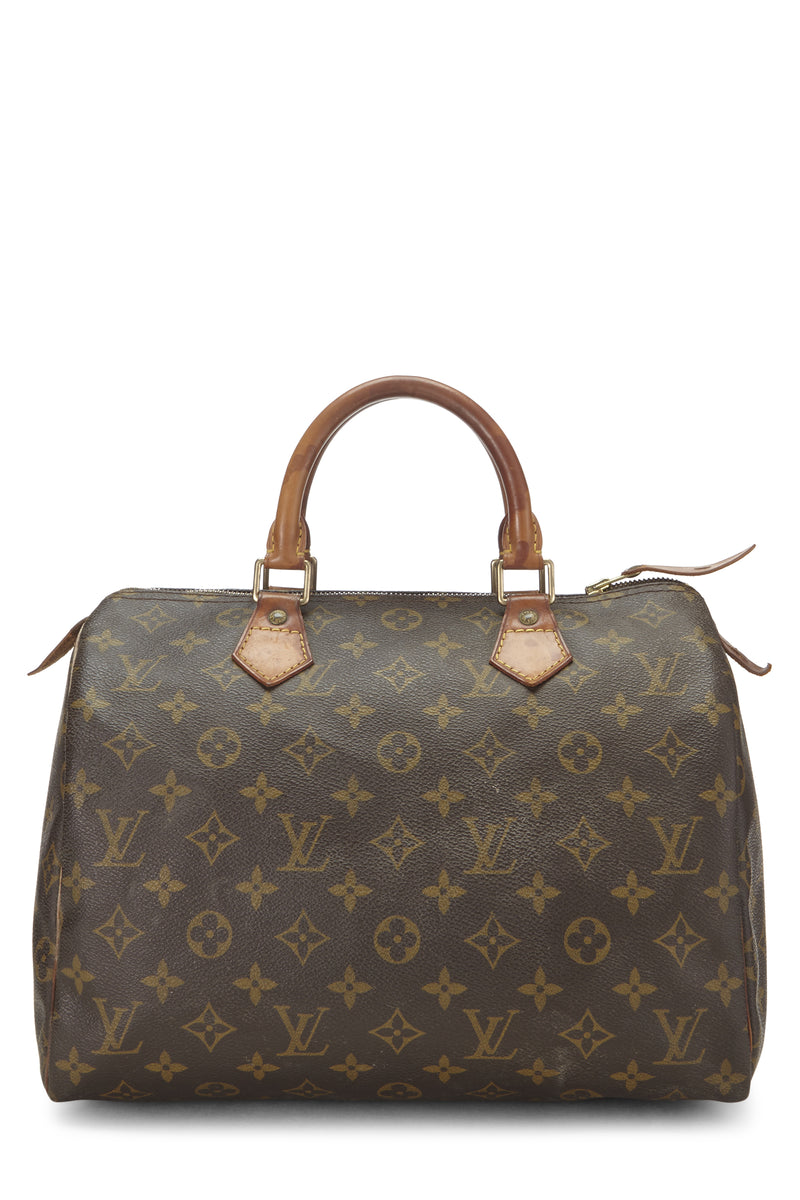 Louis Vuitton Monogram Speedy 30 Tote Handbag
