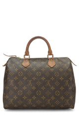 Louis Vuitton Monogram Speedy 30 Tote Handbag