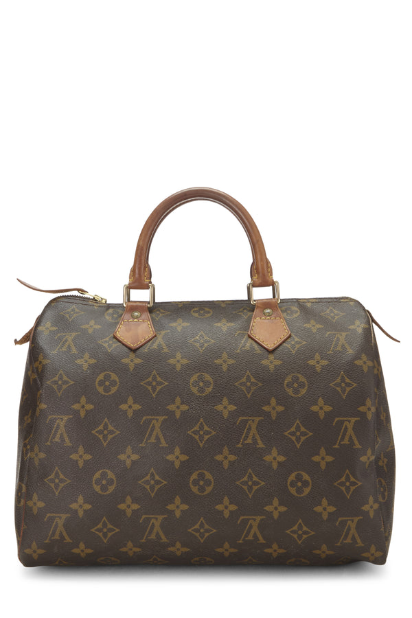 Louis Vuitton Monogram Speedy 30 Tote Handbag