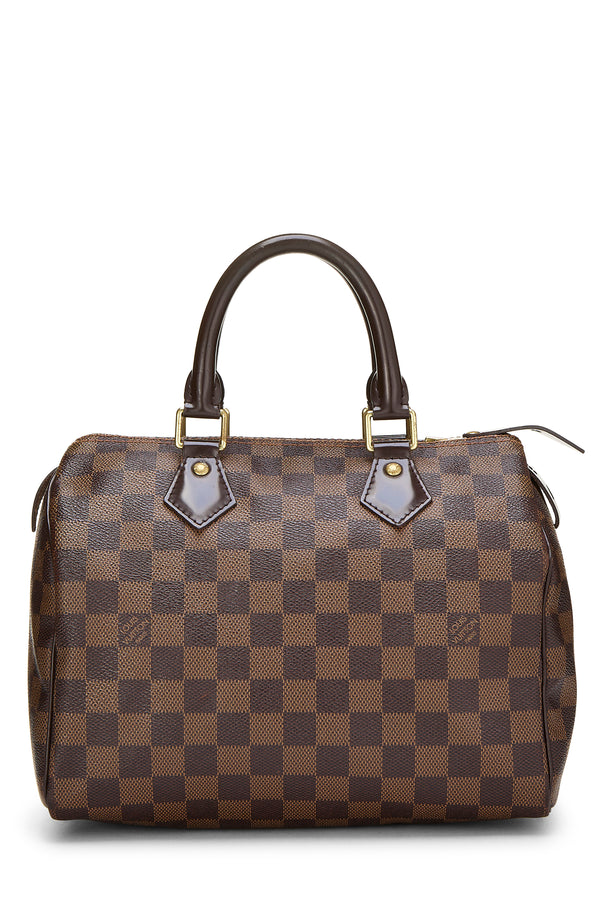 Louis Vuitton Damier Ebene Speedy 25 Handbag