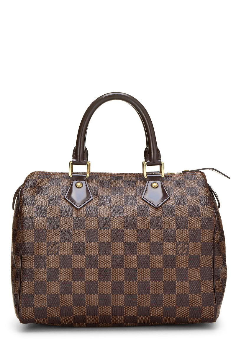 Louis Vuitton Damier Ebene Speedy 25 Handbag