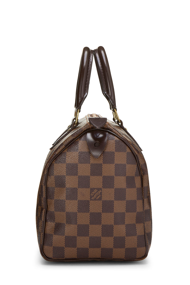 Louis Vuitton Damier Ebene Speedy 25 Handbag