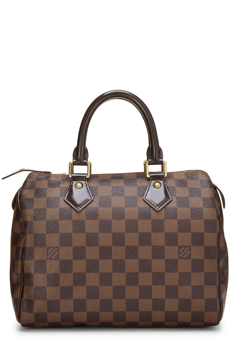 Louis Vuitton Damier Ebene Speedy 25 Handbag