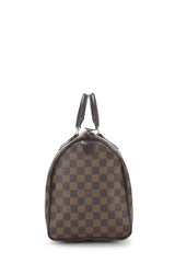 Louis Vuitton Damier Ebene Speedy 35 Tote Handbag