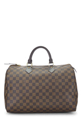 Louis Vuitton Damier Ebene Speedy 35 Tote Handbag