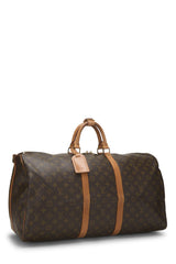 Louis Vuitton Monogram Keepall Bandouliere 55 Duffle Bag
