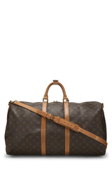 Louis Vuitton Monogram Keepall Bandouliere 55 Duffle Bag