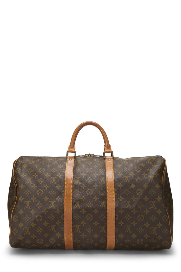 Louis Vuitton Monogram Keepall 50 Travel Bag