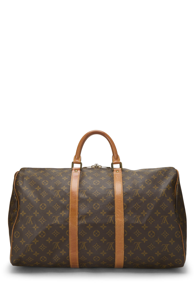Louis Vuitton Monogram Keepall 50 Travel Bag