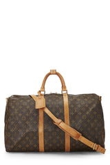 Louis Vuitton Monogram Keepall Bandouliere 50 Duffle Bag