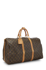 Louis Vuitton Monogram Keepall Bandouliere 50 Duffle Bag