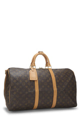 Louis Vuitton Monogram Keepall Bandouliere 50 Duffle Bag